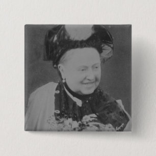 Ein Jubiläum-Porträt der Königin Victoria Button