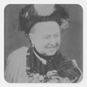Ein Jubiläum-Porträt der Königin Victoria Quadratischer Aufkleber