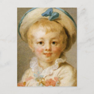 „Ein Junge als Pierrot“ von Jean-Honore Fragonard Postkarte