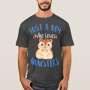 Ein Junge, der Hamster Liebe T-Shirt