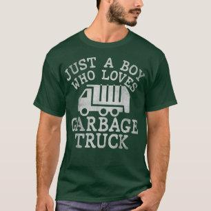 Ein Junge, der Lieben Müll LKW Kleinkinder Tr T-Shirt