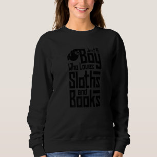 Ein Junge, der Lieben und Bücher lecker faulenzen  Sweatshirt
