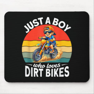 Ein Junge, der Motocross-Enduro-Kinder-Motocross-M Mousepad