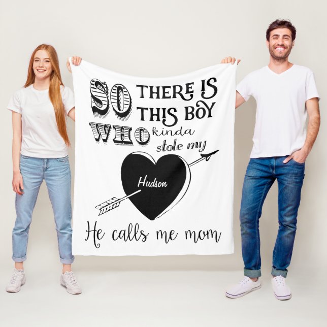 Ein Junge hat mir das Herz gestohlen, er nennt mic Fleecedecke (Beispiel)