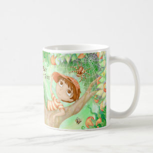 Ein Junge in einem Baum - Baum-Jungen-Tasse Tasse
