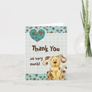 Ein Junge ist der beste Freund Foto Dankeschön Not Dankeskarte