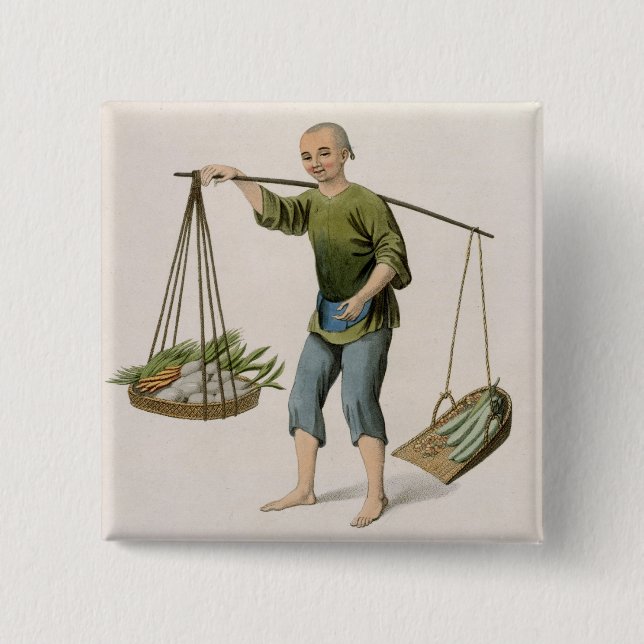 Ein Junge mit Gemüse, überziehen 54 'von den Button (Vorderseite)