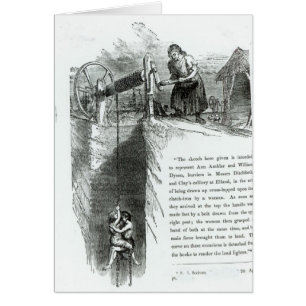 Ein Junge und ein Mädchen, die herauf eine