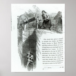 Ein Junge und ein Mädchen, die herauf eine Poster