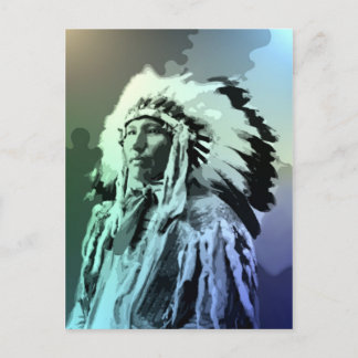 Ein junger Indianer Postkarte
