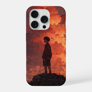 Ein junger Mann am Horizont – Kinohimmel der Versu iPhone 15 Pro Hülle