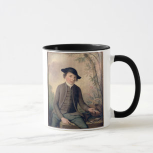 Ein junger Mann-ausweidender Fisch, 1782 (Platte) Tasse