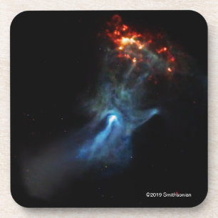 Ein junger Pulsar zeigt seine Hand Getränkeuntersetzer