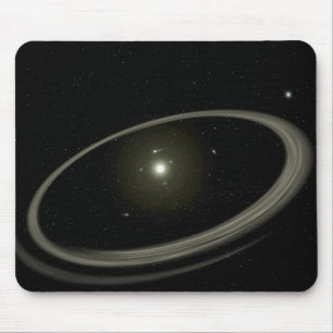 Ein junger Stern eingekreist durch Mousepad