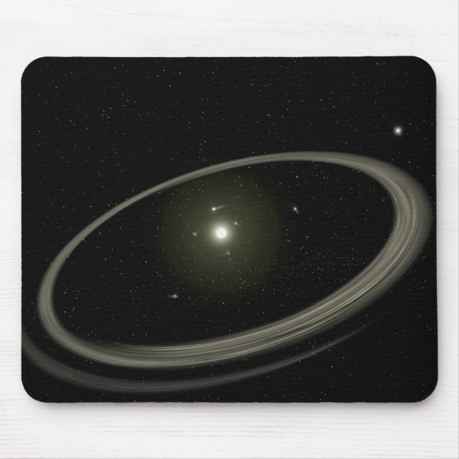 Ein junger Stern, umgeben von großen Planeten Mousepad (Vorne)