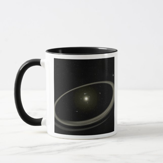 Ein junger Stern, umgeben von großen Planeten Tasse (Links)