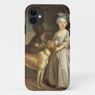 Ein junges Mädchen mit einem Hund und einer Seite Case-Mate iPhone Hülle