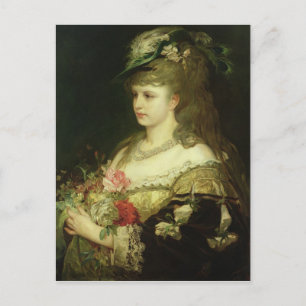 Ein junges Mädchen Postkarte