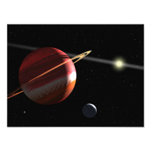 Ein Jupiter-Masse Planet, der den nahe gelegenen Fotodruck