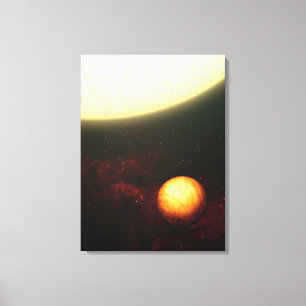 Ein jupiterähnlicher Planet Leinwanddruck