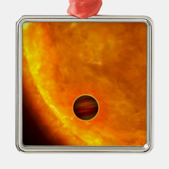 Ein jupitergroßer Planet Ornament Aus Metall (Vorne)