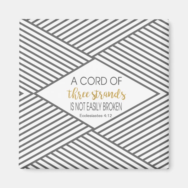 Ein Kabel aus drei Strängen ist nicht leicht zerbr Magnet (Vorne)