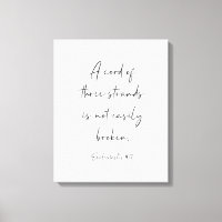 Ein Kabel mit drei Stränden, ecclesiastes 4:12