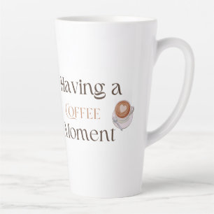 Ein Kaffee-Moment, Gemütliches Entspannendes Kaffe Milchtasse