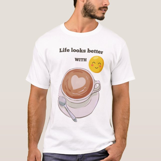 Ein Kaffee-T - Shirt klingt wie ein fantastischer (Vorderseite)