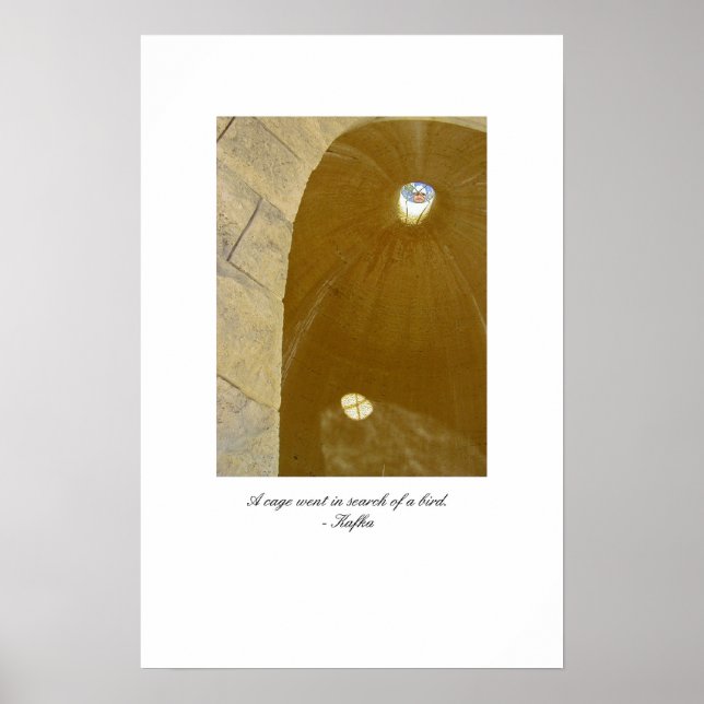 ein Käfig ging auf der Suche nach einem Vogel Poster (Vorne)