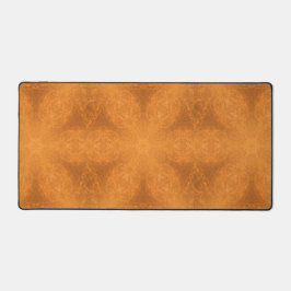 Ein Kaleidoskop eines Burnt Orange Star Schreibtischunterlage