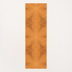 Ein Kaleidoskop eines Burnt Orange Star Yogamatte