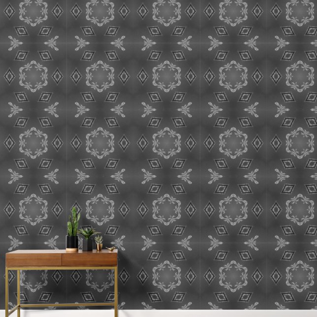 Ein Kaleidoskop zarter Etchings Tapete (Hausflur)