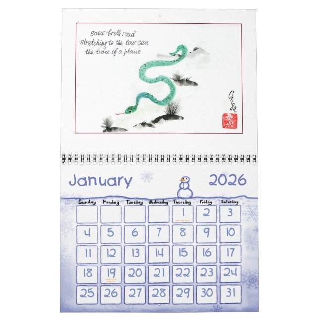 Ein Kalender der Haiga von Origa. (Jan 2026)