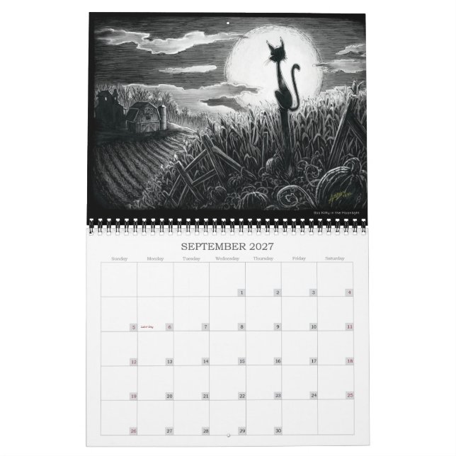 Ein Kalender für das Jahr (Sep 2027)