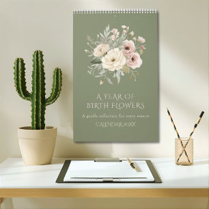 Ein Kalender für die Blumen des Geburtsjahres