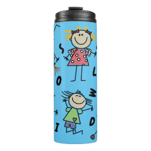 Ein kalter Welthermaltumbler Thermosbecher