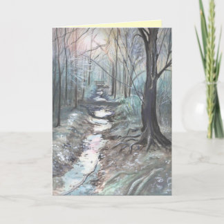 ein kalter Wintertag Feiertagskarte