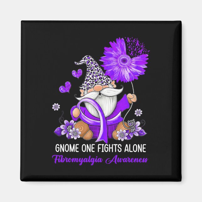 Ein Kampf allein Band Fibromyalgie Bewusstsein Magnet (Vorne)