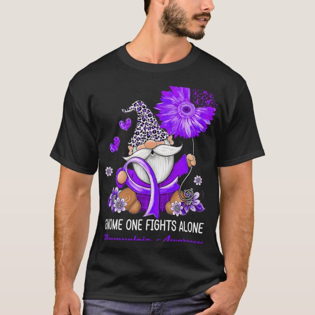 Ein Kampf allein Band Fibromyalgie Bewusstsein T-Shirt (Vorderseite)