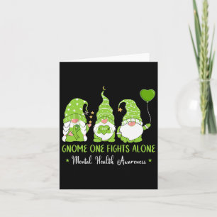 Ein Kampf allein Green Ribbon Mental Health Awaren Karte
