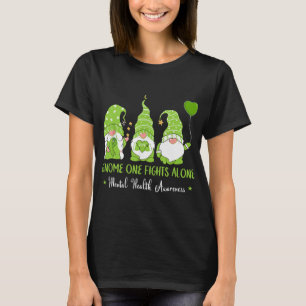 Ein Kampf allein Green Ribbon Mental Health Awaren T-Shirt