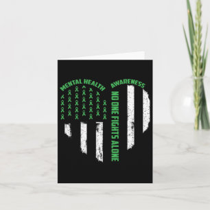 Ein Kampf gegen die US-Flagge Herz allein psychisc Karte