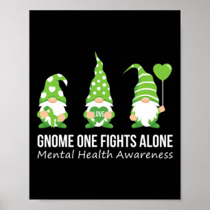 Ein Kämpft Allein Psychische Gesundheit Bewusstsei Poster