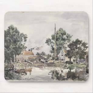 Ein Kanal in Den Haag, 1868 Mousepad