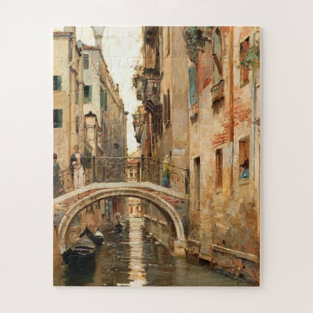 Ein Kanal in Venedig Puzzle (Vertikal)