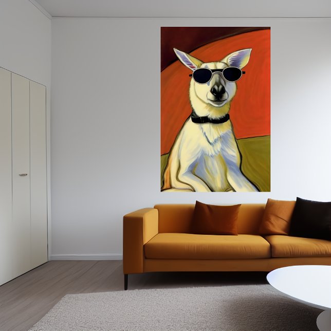 Ein Känguru mit Sonnenbrille | AI Art Poster (Von Creator hochgeladen)