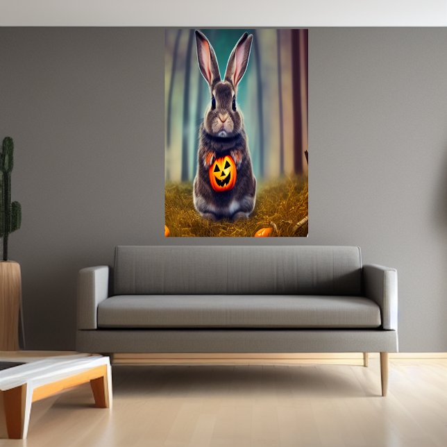Ein Kaninchen im Wald | AI Art Poster (Von Creator hochgeladen)