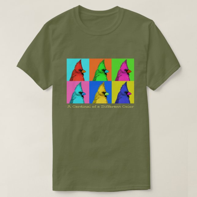 Ein Kardinal einer anderen Farbe T-Shirt (Design vorne)