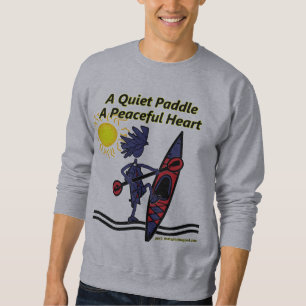 Ein Kayak ruhige Paddel-Wellen Sweatshirt